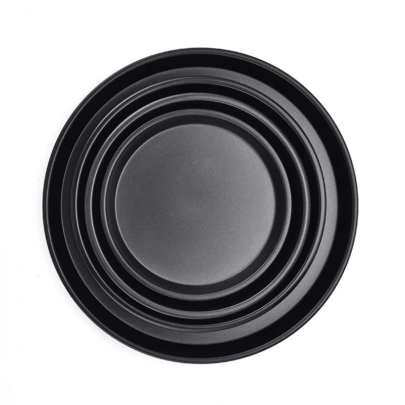 6/7/8/9 Inch Pizza Baking Pan Non-Stick Round Carbon Steel Oven Tray Deep Dish Cooking Pan Tools Cake Pizza Bakeware Set