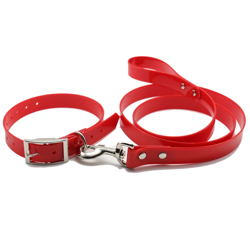 Customizable Eco-Friendly Christmas Dog Collars Leash Set Metal Buckle Durable With Reflective Lights Made From Nylon Plastic