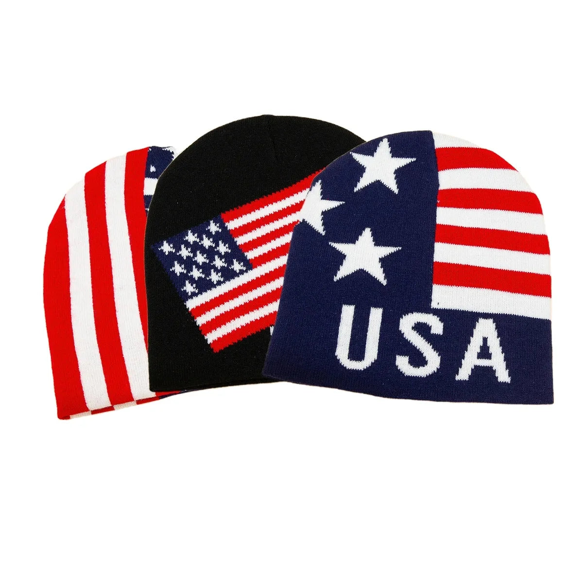 Custom OEM/ODM Logo Unisex Acrylic Winter Autumn Outdoor Sport Knitted Jacquard Cuffless Beanie Hat Character Pattern Adult Size