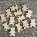 30pcs Wooden Decorations DIY Laser Cutting Wooden Elephant Shape Handmade Crafts Kids Drawing Doodle Home Decor