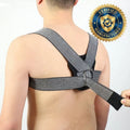 Custom Adjustable Lightweight Unisex Posture Corrector Back Brace Portable Breathable Relief for Back Pain One-Size-Fits-All