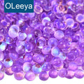 Oleeya Crystal Rhinestones 1440pcs Small Package Half Round Beads Mermaid Rhinestone Glass Non Hotfix Rhinestone for Nail Art