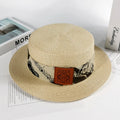 Summer Women Straw Hat Flat Hat for Female Sun Beach Cap Bone Casquette Gorras  Bowler Hat