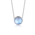 Drop Shopping S925 Silver 14k/18k Gold Plated Gradient Aurora Crystal Sterling Silver Necklace