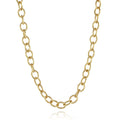 Wholesale 18k Gold Geometric Chain Choker Necklace Customizable Classic Link Chain Jewelry with Copper Material