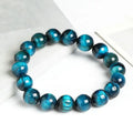 High Quality Natural Blue Tiger Eye Beaded Bracelets Energy Meditation Rosary Buddha Bracelet for Men Women Jewelry