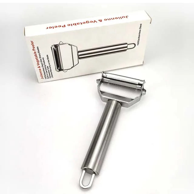 Multi-purpose Stainless Steel Fruit & Vegetable Julienne Peeler Manual Kitchen Tool with Hand Wash Only Care