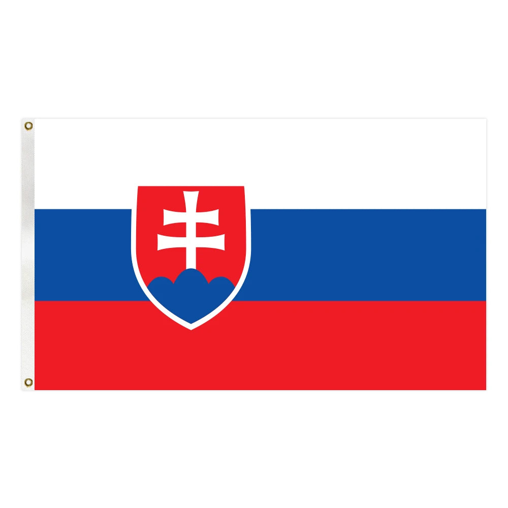 3X5FT Vivid Color and UV Fade Resistant All Different Countries Professional Flag Factory Slovakia Flag