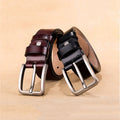New Design Customized Men Pin Buckle Belt Alloy Buckle Wholesale PU Belts for Men High Quality YiWu LQbelt Factory