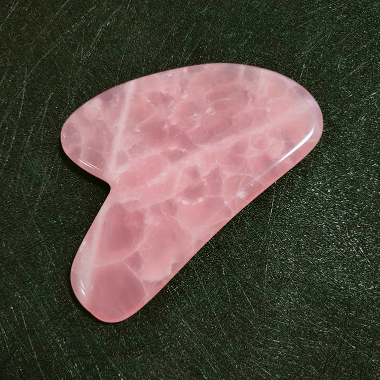Diy Premium Natural Pink Rose Quartz Gua Sha Jade Board Skin Care