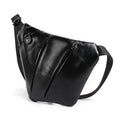 BEARKY Modern Design Men's Waist Fanny Pack Hot Sale Casual Aesthetic Outdoor Leather Belt Bag with Zipper Closure for Hiking