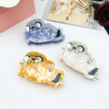 Cartoon Acetic Acid Scratching Girl Claw Clip Crowd Shark Clip Cute Sea Lion Dog Cellulose Acetate Hair Clip