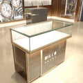 Design Gold Led Light Hinge Hidden Wood Smart Drawer Lock Cupboard Wall Set Jewelry showcase Used Cabinet Display for Shop
