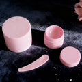 Custom Logo Skincare Cosmetic Packaging Lip Balm Container 20g 30g 50g Matte White Pink Blue Black PP Plastic Cream Jars Bottles
