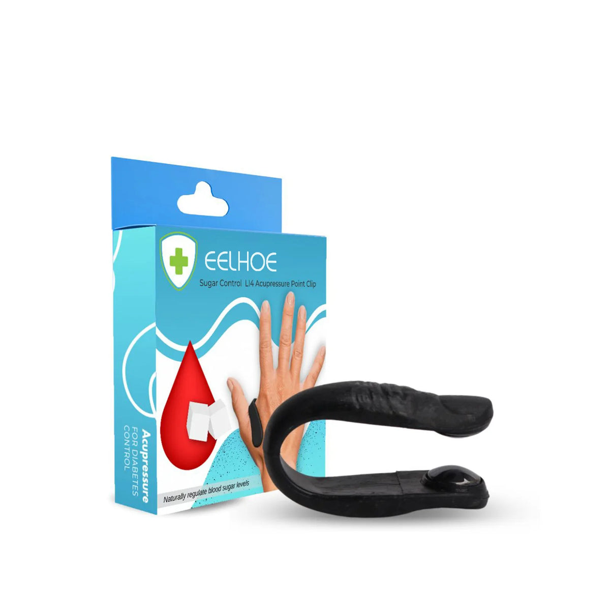 EELHOE New Arrival Finger Joint Hand Massager Wearable Acupressure Massager Headache Relief Tension Head Pain