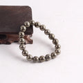 Wholesale Natural Quartz Crystal Bracelet Cheap Pyrite Bead Simple Bracelet for Healing