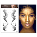 Hot Sale Cosmetic Bangs Edge Hairline Tattoo Stickers Temporary Transfers for Women Hair Tattoo Stickers