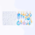 DIY Adhesive Hollow Series Geometric Earrings Silicone Mold Irregular Shaped Earrings Jewelry Earring Mold