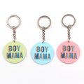 Custom Acrylic Keychain Cute Round Designer Acrylic Charm Mother's Day Gift Plastic Key Chain