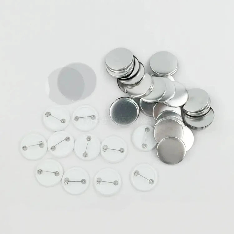 32mm Button Pin Badge Blank Button Material for Lapel Pins 200sets/pack