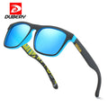 DUBERY D125 Classic Square Men Sunglasses Brand Designer Polarized Sunglasses Silver Lens Driving Sun Glasses UV400 Custom Logo