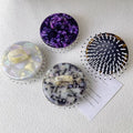 2024 New Fashion Design  Unique Design Air Cushion Detangling Hair Brush for Wet and Dry Hair Acetate Hair Brush