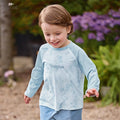 DB1260816 DAVE BELLA  Baby Boys Fashion Long Sleeve T-shirt Spring Children Casual Cute Print T-shirt