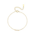 American European Fashion 925 Sterling Silver Three Mini Little Round Zircon Gold Plated Bracelets for Women
