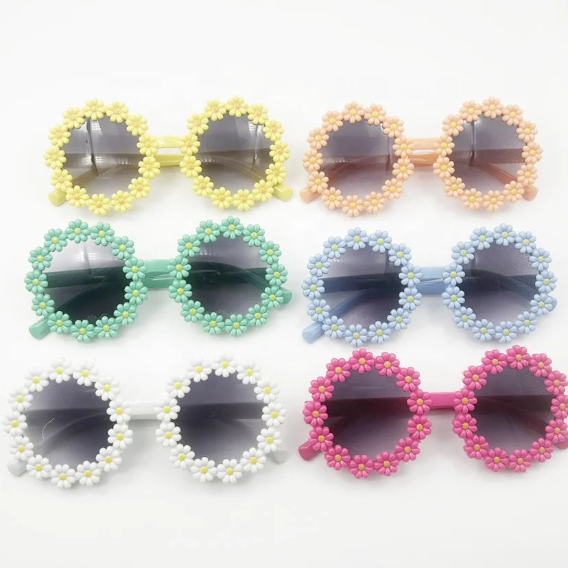 Children's Sunglasses Girls Cute Flower Sunglasses Fashion  for Children Kids Sunglasses Eye Protection Decoration