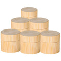 Factory Eco-friendly Handmade Safety Material Wooden Cream Jar Facial Skin Oil Bamboo Containers for Cosmetics Makeup Tools