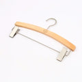 Wood Rack Adult Pants Skirt Wooden Clip Hanger High Quality Solid Iron Customize Double Clothing Organizer Modern Rectangle -