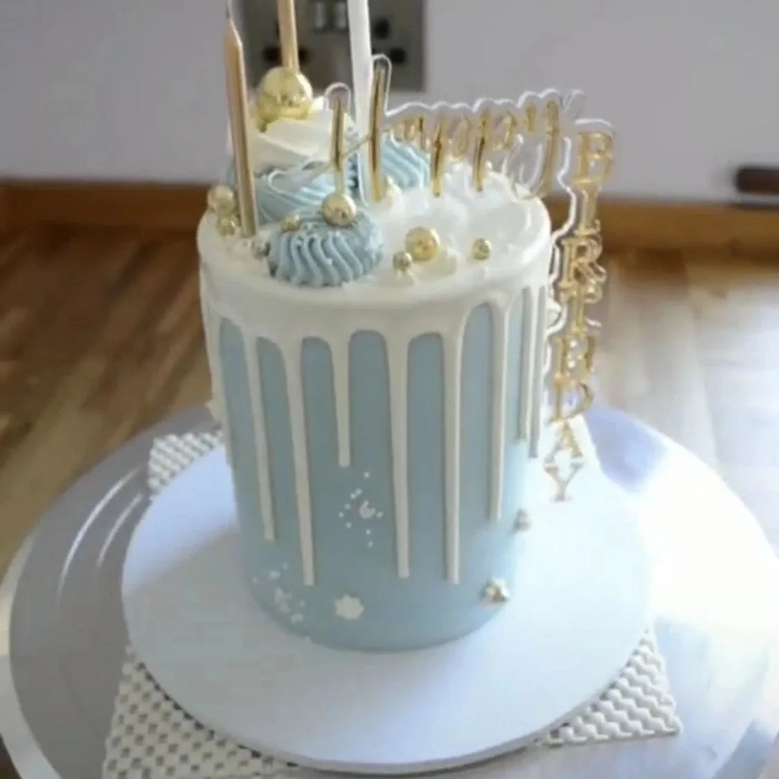 Acrylic Rectangular Birthday Cake Topper Manufacturers Straight for Happy Birthday Cake Decoration Cake Topper Hot