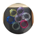 100Pcs Plastic Round Circle Ring 18mm Base Blank Finger Rings for Kids Jewelry Making