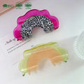 YHJ BSCI Factory Wholesale Custom Hair Accessories Women Large 10cm Fruit Acetate Claw Clips Hair Clips Hair Claw