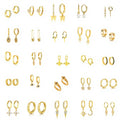 Hot Selling Fashion S925 Sterling Silver Hoop Korean Jewelry Small Hoop Earrings 18k Gold Plated Zircon Water Drop Earring