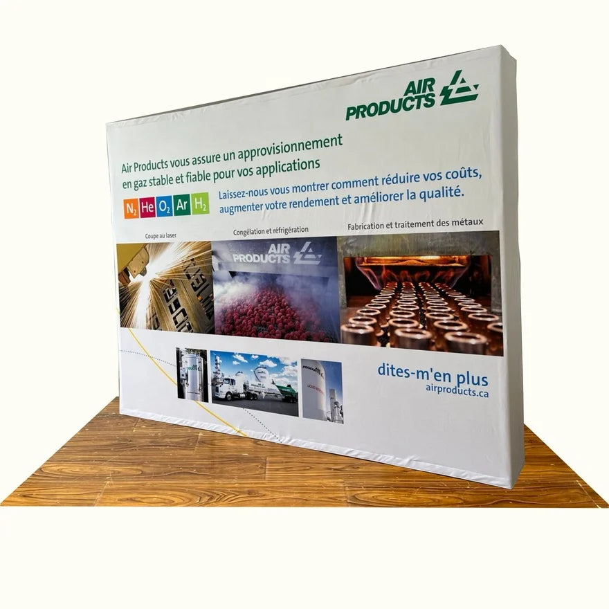 Portable Aluminum Frame Eco-friendly Popup Exhibition Stands / Customized Size Trade Show Display with Carton Packing