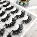 Latest Model 25MM Russian Curl Mink Eyelashes Self-Adhesive Long Strip Eyelashes Wholesale Vendor Packaging for Eye Makeup