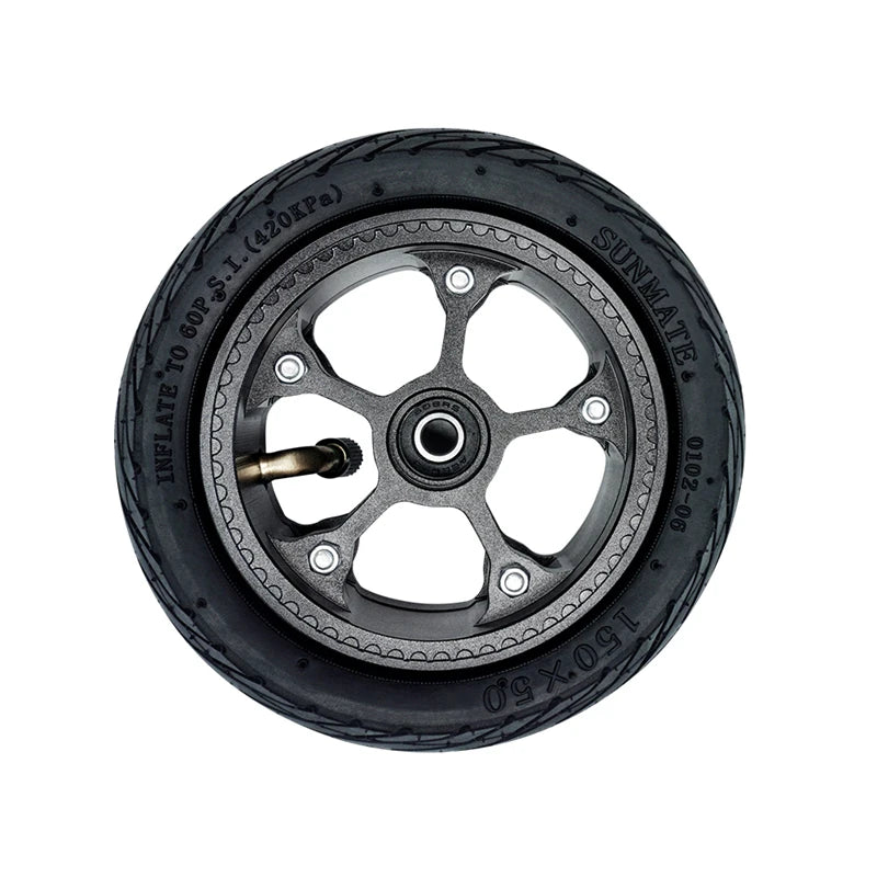 Flipsky 6'' ATM Offroad Wheel 150 X 50mm Pneumatic Rubber All Terrain Mountain Wheels for Mountain Board