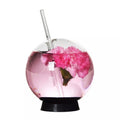 Creative Spherical Crystal Ball Cocktail Glass Unique Drinking Cup with Sippy for Ice Tea Smoked Molecular Cocktail Whiskey