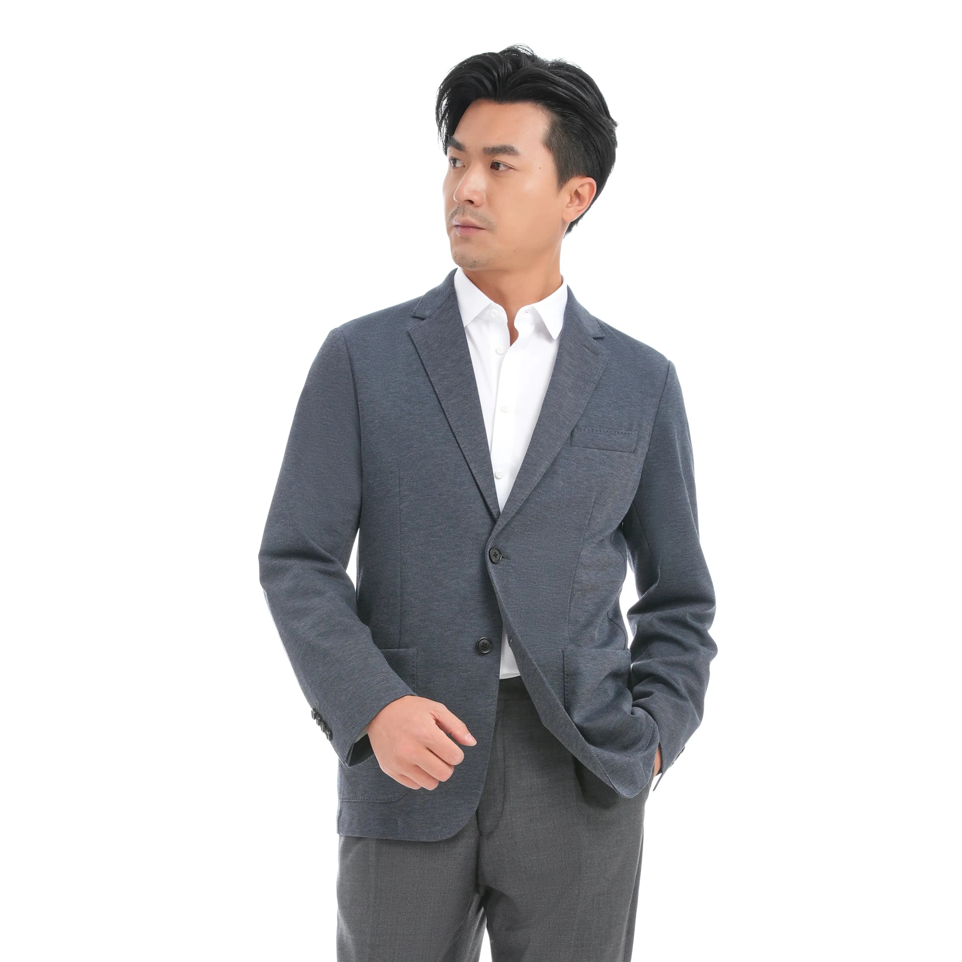2024 Bosha Men's Custom Single-Breasted Casual Blazer Breathable Fashion Suit for Adults Minimum Order 1 Piece