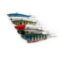 Guosong 16colors 95mm 21gr Straight Tail Soft Vibes Lure Plastic Vibration Vibe