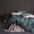 Designer American Style Digital Printing 100% Cotton Green Quilt Cover 4 Piece Bedding Sets