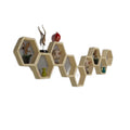 Wall-mounted Home Decoration Shelves Hexagon Wood Wholesale Custom Freestanding Retro Storage Holders & Racks Art Single