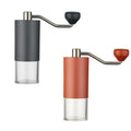 Colorful Manual Coffee Grinder with Stainless Steel Body and PC Tank.
