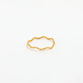 Joolim Jewelry Wholesale 18K Gold Plated Super Fine Angular Waved Stainless Steel Dainty Ring for Women Jewelry Wholesale