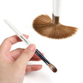 USA in Stock Premium Quality Acrylic Brushes Kolinsky Sable Pearl White Wooden Handle Nail Brush Kolinsky #10