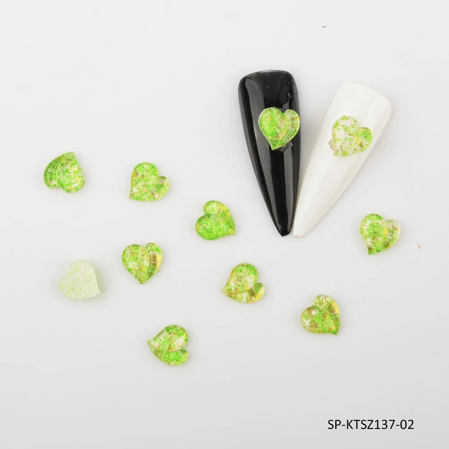 Nail Art Resin Flat Diamond Peach Heart Love Heart Rhinestone Aurora Symphony Crystal DIY Nail Art Decoration Accessories