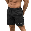 Wholesales 7'' Inch Nylon Spandex Workout Shorts Fitness Mens Gym Shorts With Zipper Pocket Running Shorts
