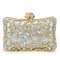 New Design Elegant Dinner Party Clutch Handbag Metal Handle Cosmetic Bag Women Wedding Bride Evening Bags