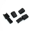 Factory Price Ready to Ship Plastic Black Cord Lock Stoppers Toggles Cord End Stoppers POM Cord End Clips